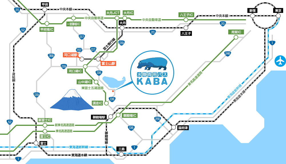 カババス路線図